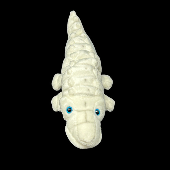 Classic Kidz ToysAlbino Crocodile Alligator Animal Plush White 11" Zoo Soft Baby - Picture 10 of 13